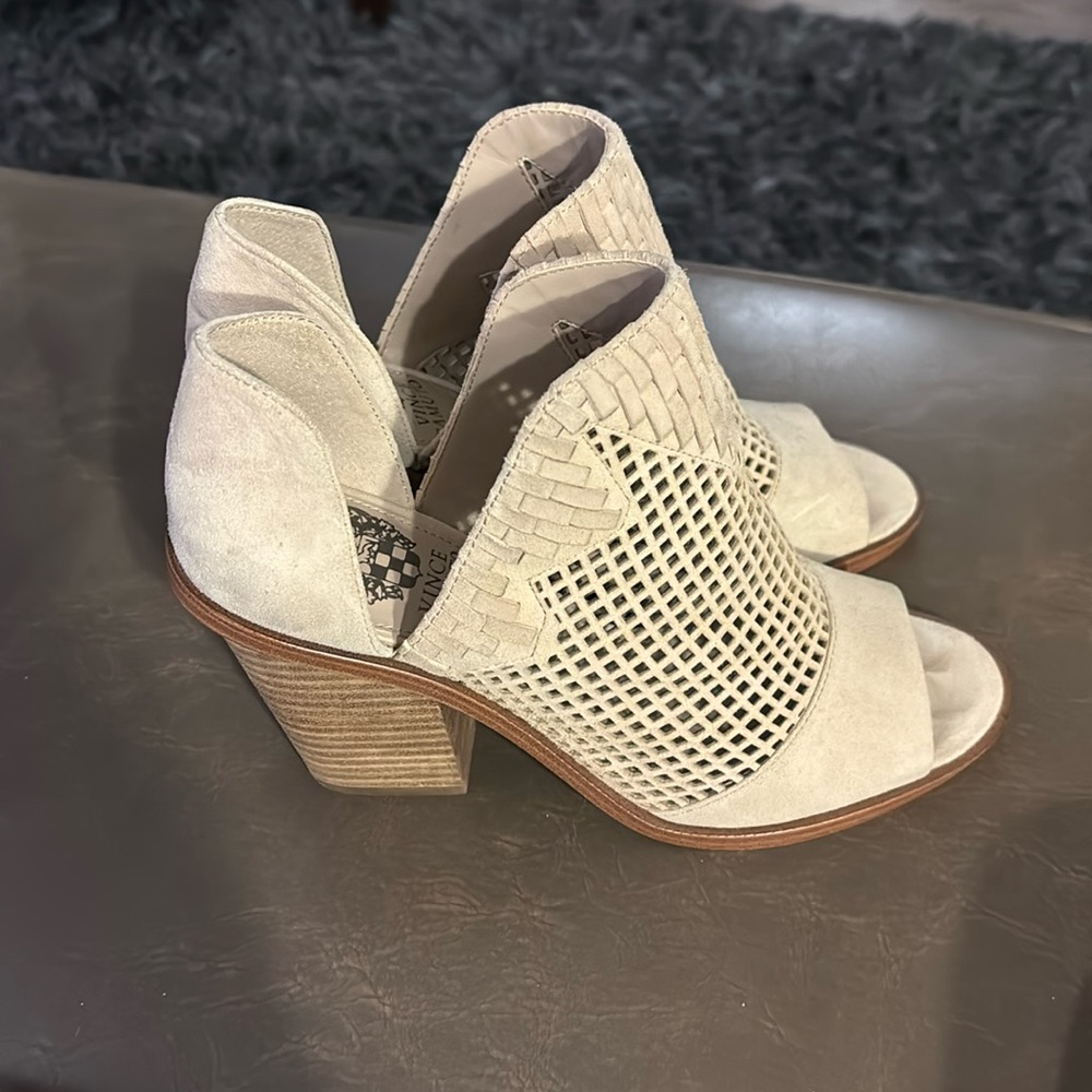 Vince Camuto Open Toe Booties - image 1